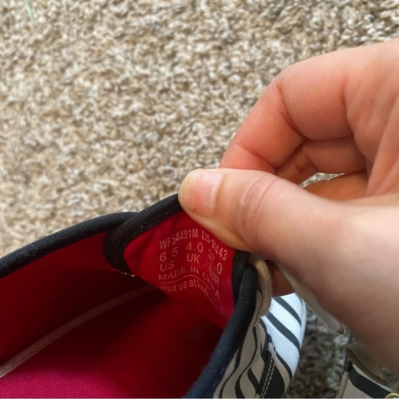 Keds + Kate Spade Striped Sneakers Size 6.5 - Picture 3 of 10